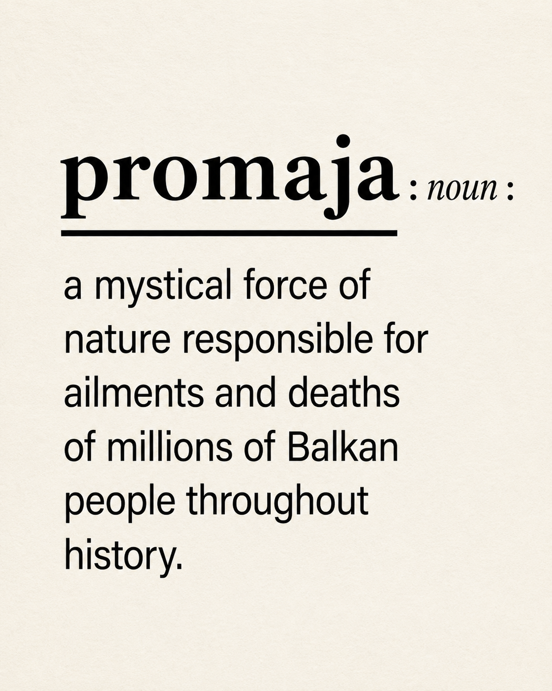 What Does Promaja Mean? The Balkan Fear Every Family Understands