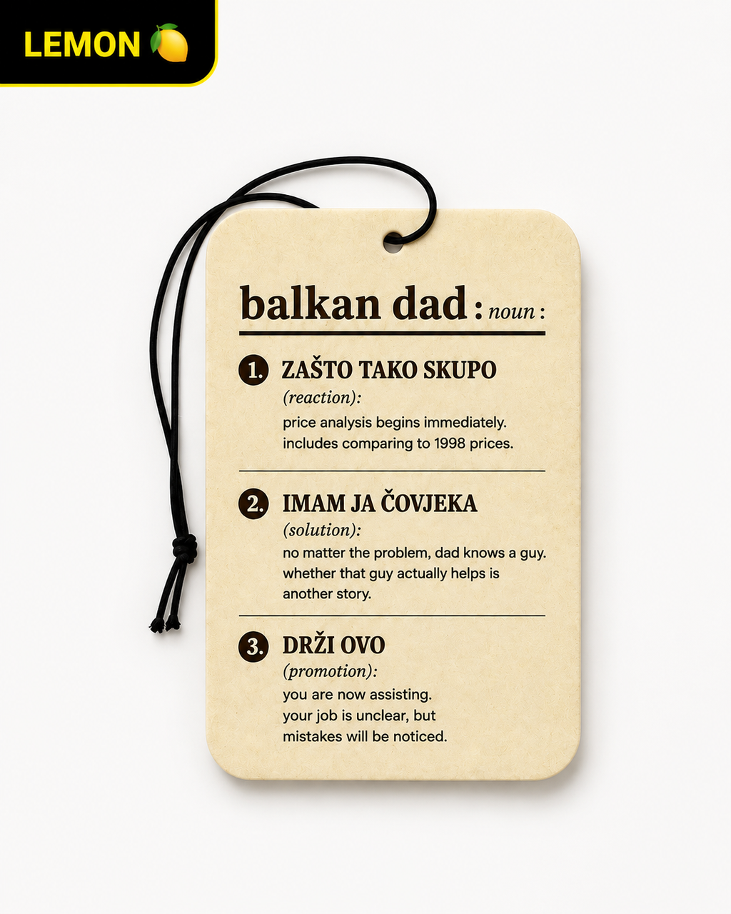 Balkan Dad | Lemon Scent